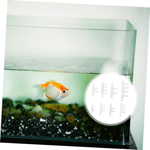Levemolo 8pcs Aquarium Hose Barb Fittings Water Reducer Connector for Fish Tank Filtration System and Soft Plastic Adapter Compact Design for Easy Installation