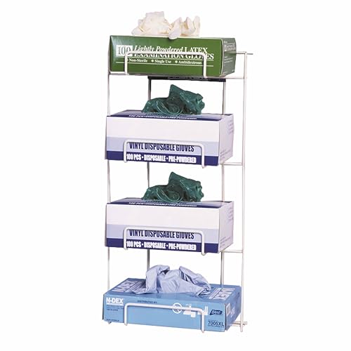 Horizon 4015 "No-Spill" Exam Glove Dispenser, 14" Width x 24-1/2" Height x 7" Depth, Beige, Holds 4 Boxes
