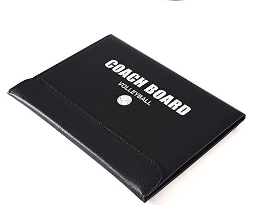 FantasyDay Volleyball Coach Board with Magnetic Pieces and Dry Erase Marker - Leather Magnetic Tactic Board Foldable Strategy Coaching Clipboard #1