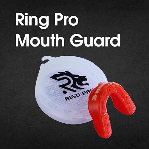 Mouth Guard for Boxing, MMA, Football, Basketball, Hockey, and All Contact Sports, Custom Fit for Adults and Youth, Teeth and Gum Protection - color: Red