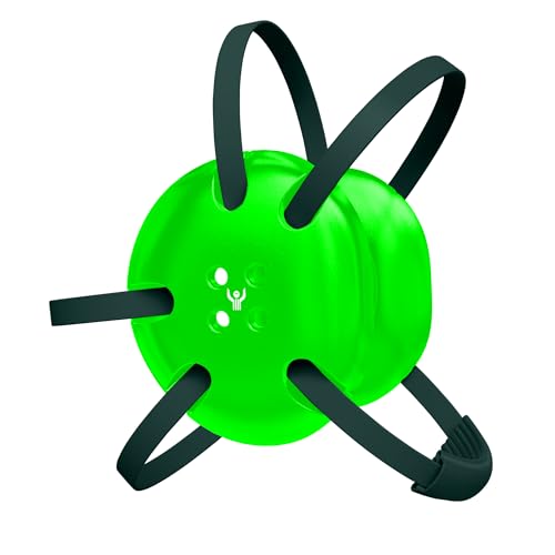 Classic Wrestling Headgear, Dark Green Straps - style: Dark Green w/ Neon Green Straps