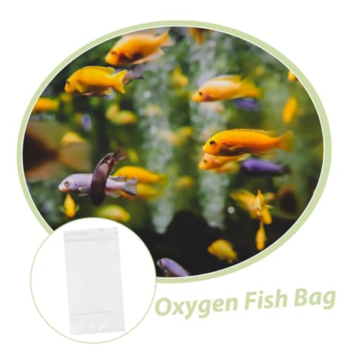 20pcs Leak Clear Plastic Fish Transport Bags Transparent Aquarium Storage for Live Fish Shrimp and Aquatic Pets Easy Observation and Safe Transport