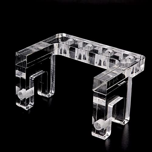 Aquarium Soft Tube, Fixture Holder Acrylic Fish Hose Fixing Clamp Air Pump Accessories Water Pipe Clamp/Holder for Holding Dosing 10mm Dia
