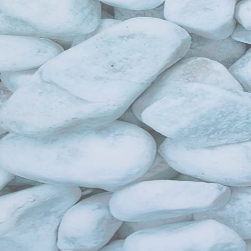HEEPDD Aquarium Background, 91x50 Cm White Pebbles Pattern PVC Self Adhesive Wallpaper No Removal Terrarium Background for Fish Tank Decoration - size: 91*50CM