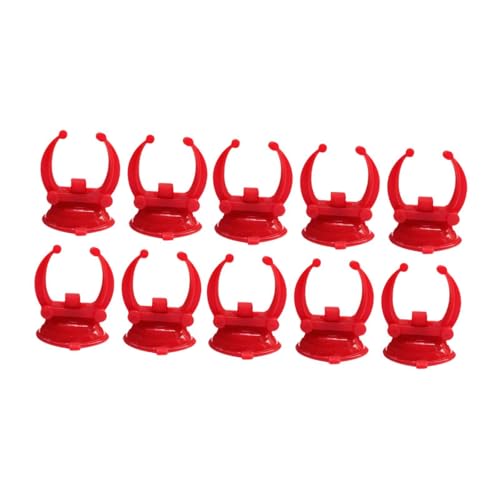 Qianly 10Pcs Standard Heating Rod Holders Clamps, Aquarium Heater Suction Cups