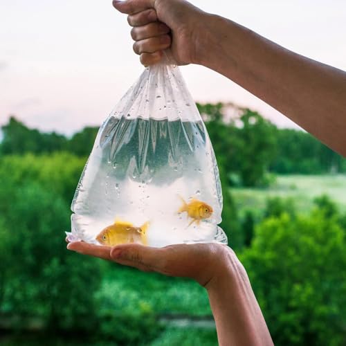 Clear Plastic Fish Bags, 6 x 12 Inch, 2 Mil Poly Bags, Pack of 1000, Unprinted Clear Poly Bag for Aquarium Species Transfer and Transport - style: 6" X 12" / 2 Mil / 1000 Pack