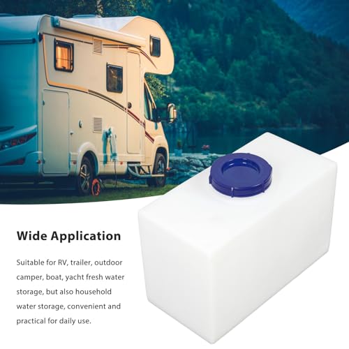 5 Gallon Fresh Water Holding for RV, Food Grade LLDPE Water Storage Container Portable for Trailer Boat Yacht, 15.75 x 9.84 x 7.87in