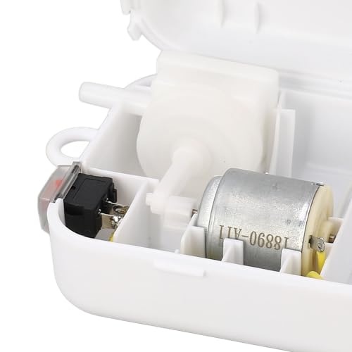 Aquarium Oxygen Pump, Battery Powered Mini Air Pump 5W with 0.6m Hose and Bubble Stone, Portable Fish Tank Aerator for Emergency Oxygenation Outdoor Fishing Bait Buckets