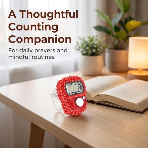 Electronic Tally Counter with Display, Resettable Portable Electronic Finger Counter for Golf, Track and Field, Lap Counting - color: Pink