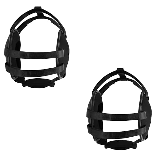 ROAR-INT BJJ Ear Guard New Easy to Adjust Design Wrestling Protective Headgear Wrestling Ear Guard MMA Jiu Jitsu - color: Black/Black (2pcs)