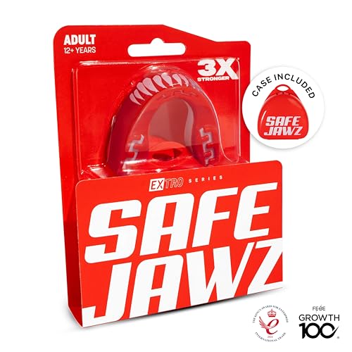 SAFEJAWZ Viper Mouth Guard, Youth Dual Layer Mouthguard with Case - color: Viper, size: Junior (<11)