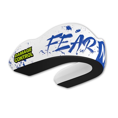 DAMAGE CONTROL Extreme Impact Sports Mouth Guard w/Case – Fear None - color: Fear None, size: Adult