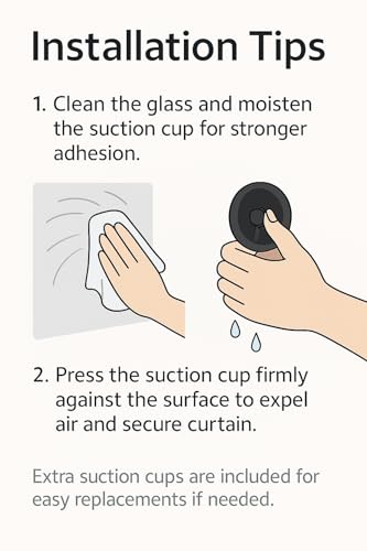DREAM ART Anywhere Portable Blackout Curtain/Adjustable Blackout Shades/Temporary Blackout Blinds with Suction Cups for Nursery,Children Kids Bedroom or Travel Use,Black,1 pc W51xL71Inch(130X180cm)