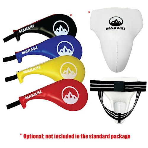 Martial Arts Taekwondo Sparring Gear Equipment Set Headgear Cloth Shin Instep Arm Chest Mouthguard Bag - color: White