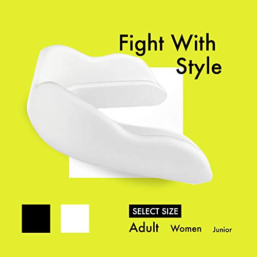 DAMAGE CONTROL Extreme Impact Sports Mouth Guard w/Case - color: White, size: Adult