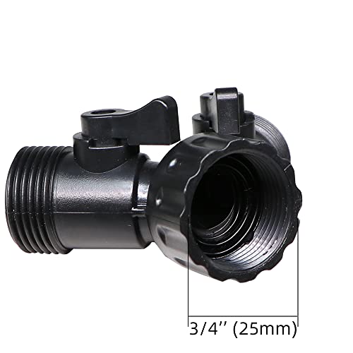 1/2 Inch Drip Irrigation Hose to Faucet Adapter for Drip Irrigation Tubing (.520" ID,.600" – .650" OD), 2 Way Y Water Splitter Connector for 3/4" Inch Garden Hose Spigot Faucet Bib - size: 1/2" Y Hose Splitter