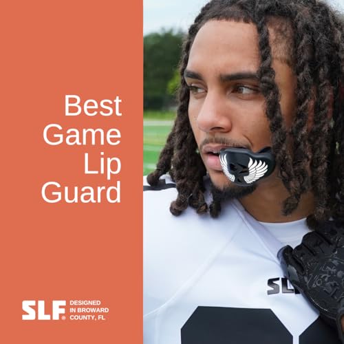 SLEEFS Classic Football Mouthguard with Bold Designs and Removable Strap - color: Icarus Black