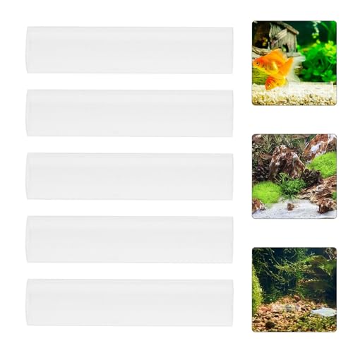 Toyvian Acrylic Shrimp Cave Fish Tank Hideout Shelter 5-Hole Aquarium Breeding Tube Ornament for Shrimp and Small Fish Landscaping