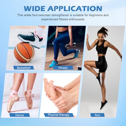 Adjustable Ankle Balance Board, Non-Slip Wooden Wobble Trainer, 300lb | 8°/24°/30° tilt options, rods + 12 hemispheres included, PEVA non-slip top, compact 7.3x4.2in, ankle/core training