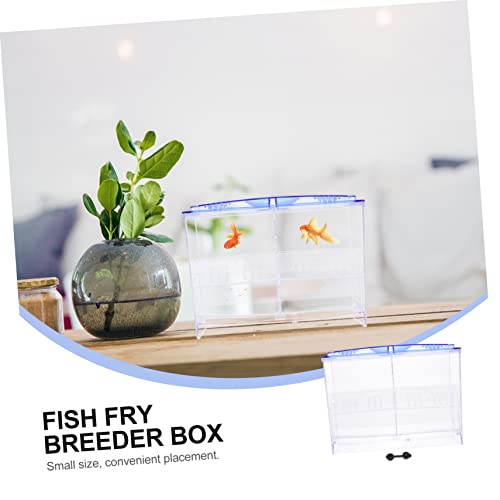 BESPORTBLE Transparent Fish Breeding Box Double-Layer Fry Hatching Container with Air for Efficient Fish Incubation and Space-Saving Design for Aquarium Use