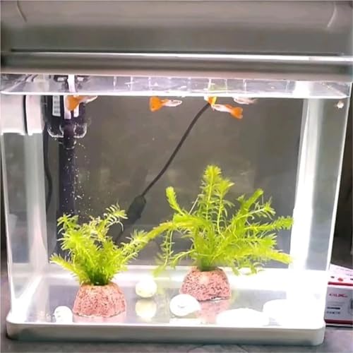 40pcs Aquatic Water Plant Fixed Rings Landscape Ceramic Pottery Pot Gravity Ring for Fish Tank Decoration