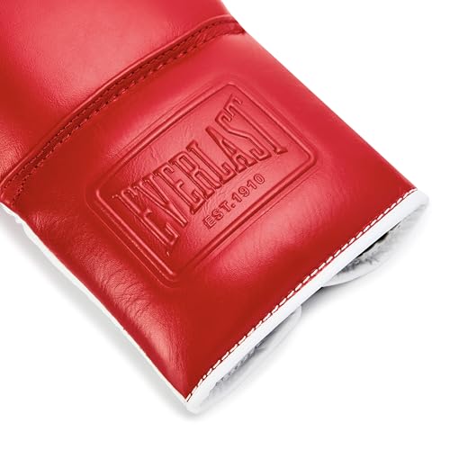 Everlast Powerlock OG Pro Boxing Gloves - color: Red/White, size: 10oz X-Large
