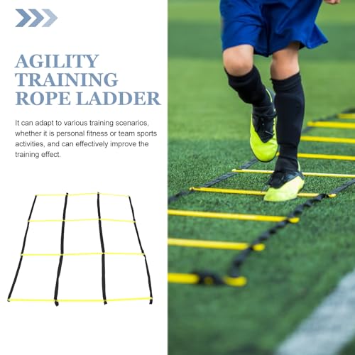 Kisangel Football Ladder: Nine-Square Agility Ladder for Soccer Training - Athletic Speed Training Tool for Footwork - Football Agility and Fitness Workouts Supply