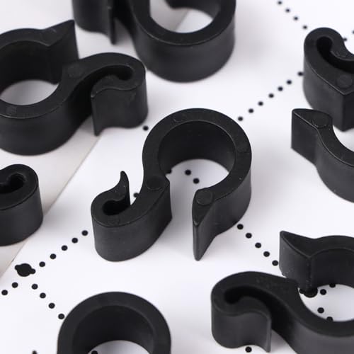 50pcs Irrigation Tubing Clips Wire Cable Clamps Adjustable Stand S Hook Cord Holder Fuel Line Clamps Wire Cord Clips Adjustable Hose Clamp Hose Clips Water Buckle Fruit Tree