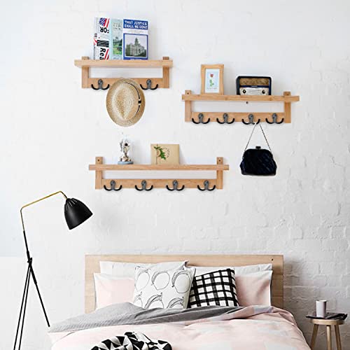 IBosins 28 Pack Heavy Double Prong Coat Hooks Wall Mounted with 56 Screws - color: 28 Pcs Black