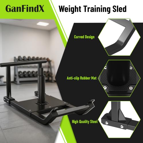 GanFindX Weight Sled, Workout Sled for Athletic Fitness Strength Training