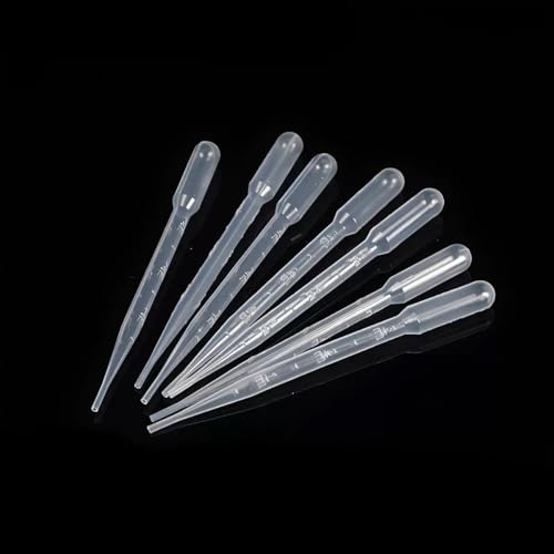 65Pcs 4 Styles Disposable Plastic Pipettes Droppers (1ML 5pcs, 2ML 5pcs, 3ML 50pcs, 5ML 5pcs) for DIY, Lab, Dessert