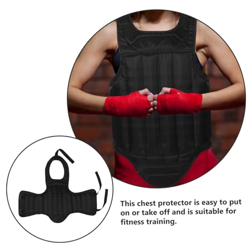 Taekwondo Chest Guard Black EVA Sponge Protector for Training