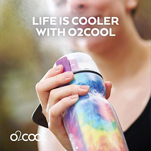 O2COOL Mist N Sip 20 oz Misting Sports Water Bottle 2-Pack Ombre