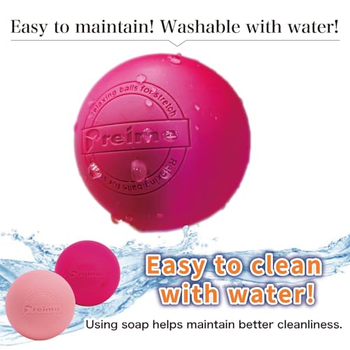 Massage Lacrosse Balls for Myofascial Release, Trigger Point Therapy,Manual Massage Balls, Muscle Knots, and Yoga Deep Tissue Massage. Set of 2 Firm Balls (Pink&Light Pink) - color: Pink&light Pink