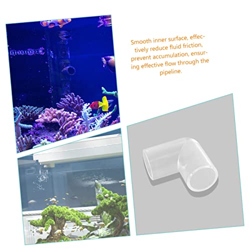 Mikikit 16pcs Elbow Aquarium Connectors Pipe Fittings for Water Hose for Fish Tank and Liquid Transport