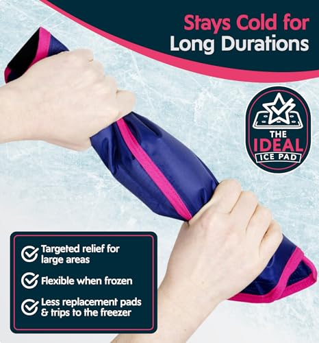 Magic Gel Ice Pack | Reusable, Flexible & Long Lasting for Rotator Cuff Injuries, Bursitis and Swelling | Hot or Cold Therapy Compression Wrap for Left or Right Shoulder - style: Shoulder Ice Pack Small