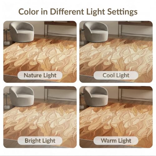 9'x12' Washable Flatwoven Rug, Beige Beachy Shark Stain Resistant Massive Carpet for Dining Room, Basement, Large Office, Non-Slip Chair-Friendly Mat | Ref:2067606 - color: Beige/Pattern 41, size: 9' x 12' (Rectangular)
