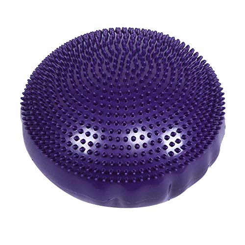 2PCS Balance Disc Inflated Wobble Cushion, Wiggle Seat Balance Pad Purple Soft Yoga Balance Board Without Inflator Pump for Exercisehome Yoga Balance Stability Training