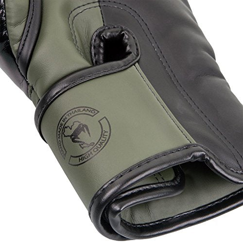 Venum Elite Boxing Gloves - color: Khaki/Black, size: 12-Ounce