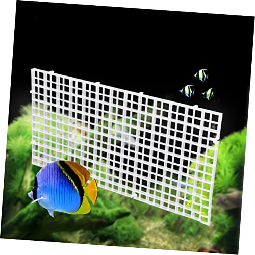 FOMIYES White Aquarium Panel 6 Pcs Lattice Plate for Fish Tank Divider Tray Fish Survival Easy to Use