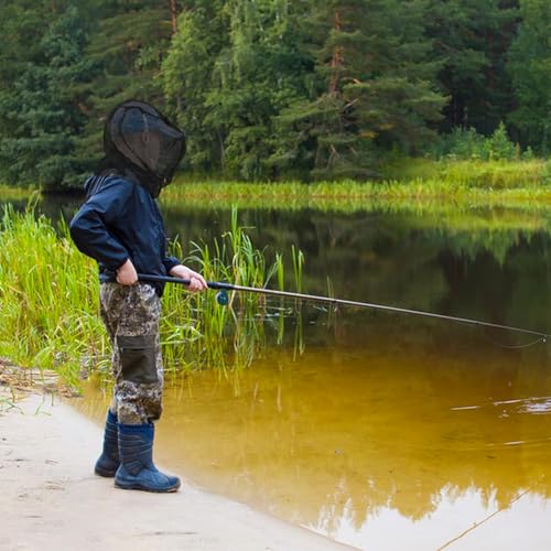 Premium Kids Mosquito Head Net for Insect, 2 Pack, Fly & Bug Protection | Ultra Large & Long, Extra Fine Holes for Camping, Hiking, Fishing, Safari, Fits All Hats for 5-12 yrs Children - style: 2-Pack (Kids)