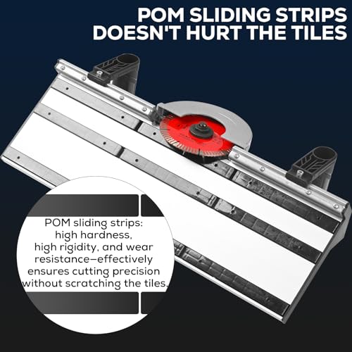 Professional 45° Tile Edge Cutter – 43 Degree Electric Chamfering Machine with Auto Water Spraying for Porcelain & Ceramic Tile Work, Labor-saving Tool