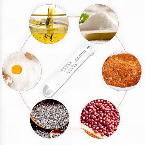 Adjustable Measuring Spoon for Dry and Liquid(White)
