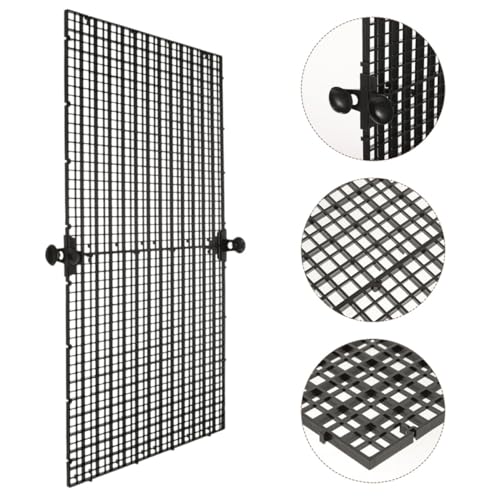 SUPVOX 4sets Aquarium Separator Divider Plastic Grid Isolation Panels for Fish Tanks Pet Cages Fish Escape Prevention Clamps Included
