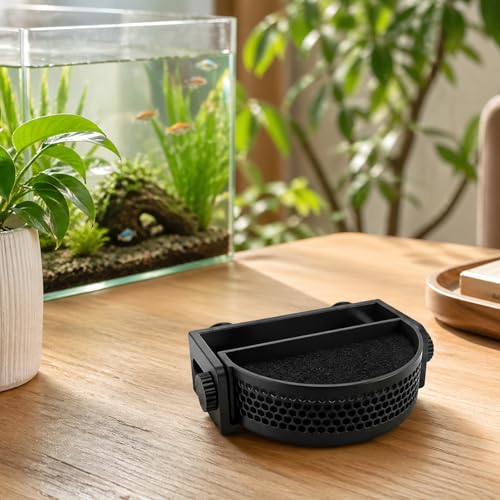 Aquarium Filter Baffle with Suction Cups, Aquarium Filter Flow Reducer, Water Calmer and Flow Reducer for Betta Fish & Shrimp