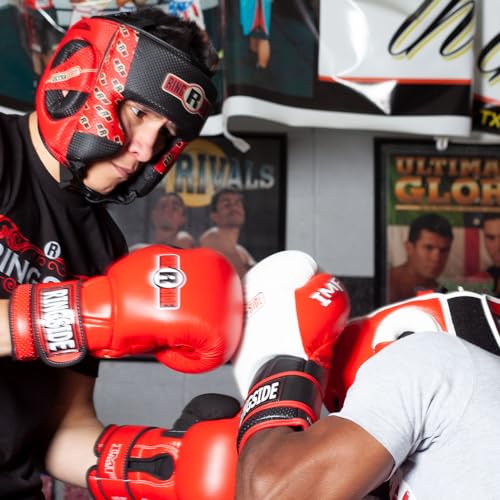 Ringside Competition Boxing Headgear, USA Boxing Approved - color: Black/Red, size: Large-X-Large