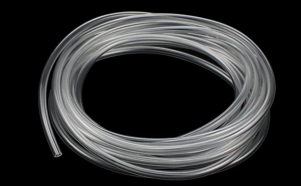 Yesallwas 9.8Feet - 7mm ID x 9mm OD Clear Vinyl Tubing, Translucent Industrial Grade Plastic PVC Tubing Hose Pipe for Water Air Pump