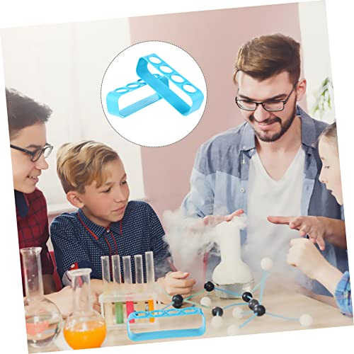 PRETYZOOM 2PCS Test Tube Rack Adjustable Tube Organizer for Boys and Experiments Laboratory Test Holder Easy Assembly