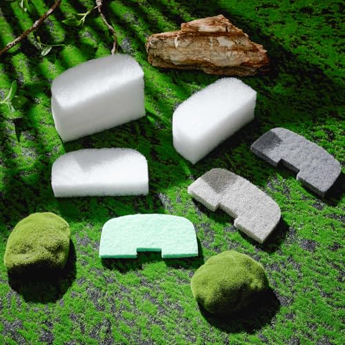 26 Pcs Canister Filter Maintenance Kit Compatible with Fluval 106/107/206/207, Water Polishing Pad, Ammonia/Phosphate/Nitrite Remover Pads, Silicone Lube