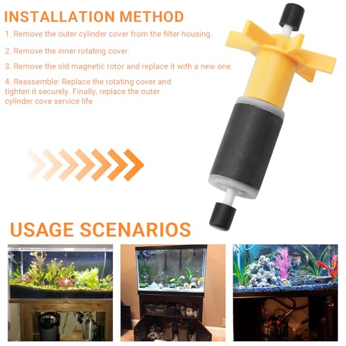 Ziyuan 2-Pack Aquarium Canister Filter Impeller for SUNSUN HW303A/HW303B | Also Compatible with Marineland 360 Cartridge Filters, Replacement Impellers for Canister Filter Maintenance